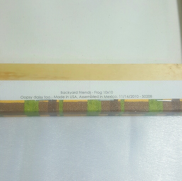 Oopsy Daisy Art ~ Backyard Friends- Frog - Picture 7 of 7